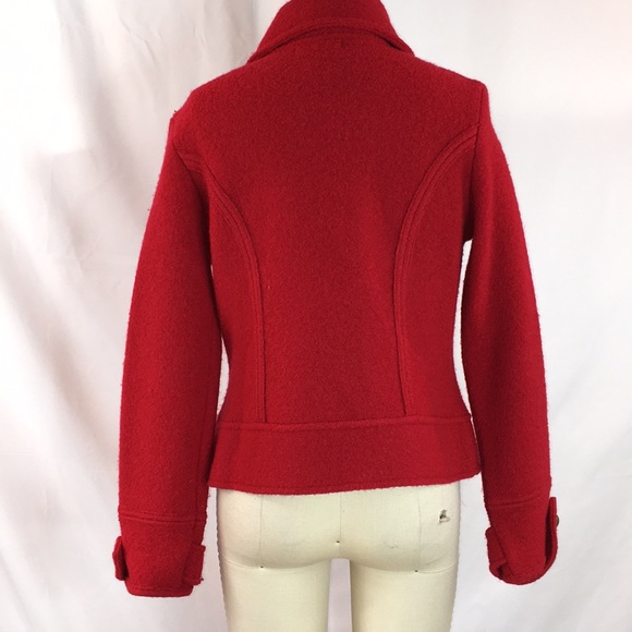 - Eagle’s eye boiled wool red structured coat - Picture 4 of 9